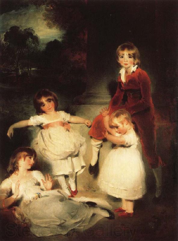 Sir Thomas Lawrence The Children of Ayscoghe Boucherett Norge oil painting art